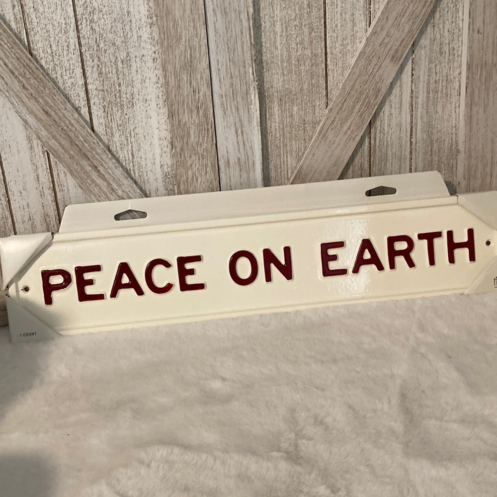 Hearth and Hand Christmas Metal Wall Sign
